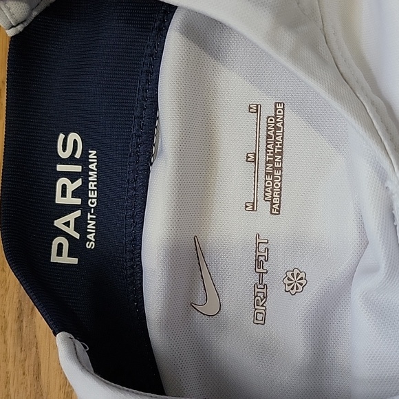 Nike PSG Paris Saint-Germain White Soccer Jersey Size Medium - Picture 2 of 10